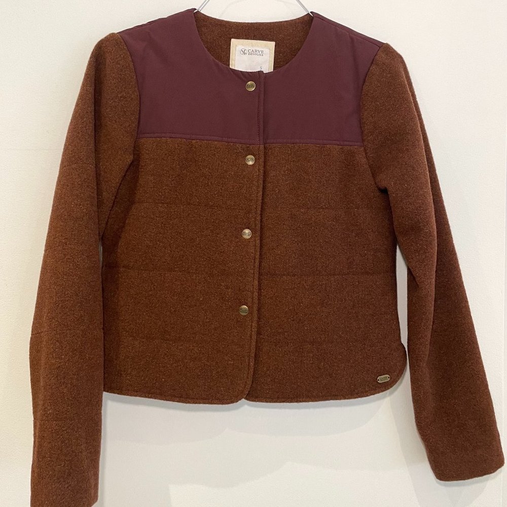 Carve Designs Brown and Purple Paneled Jacket